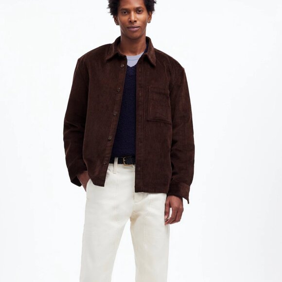 Brown Corduroy Shirt-Jacket - Picture 6 of 6